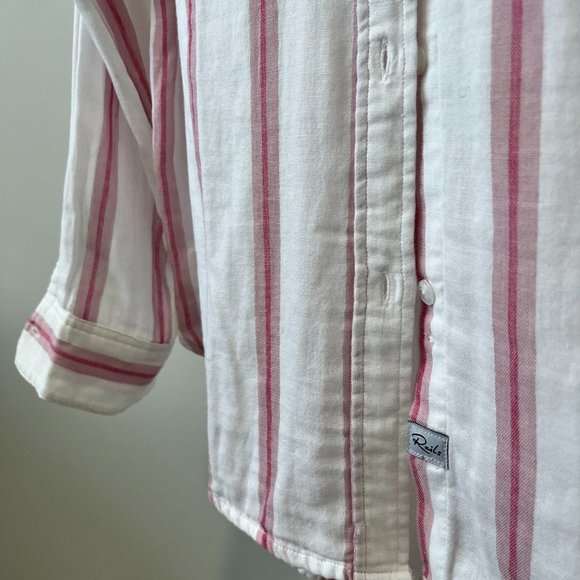 Rails pink striped button down | size S - Picture 4 of 5
